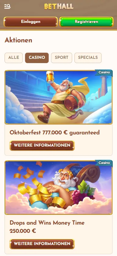 Bonusangebote und Sonderaktionen für Spieler