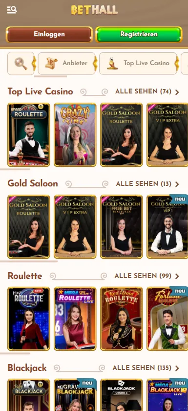 Professionelle Dealer bei Roulette und Blackjack