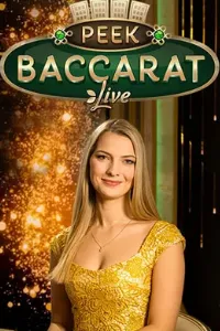 Peek Baccarat Live-Kartenspiel mit Vorschau